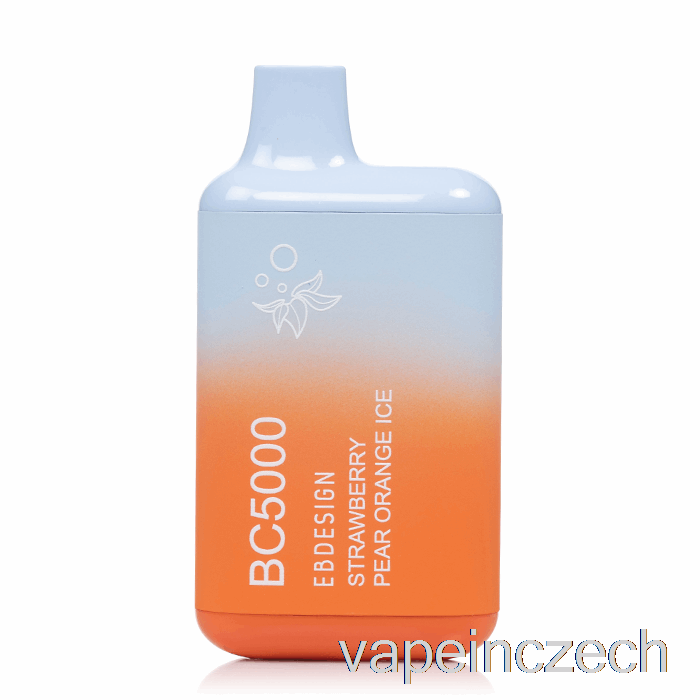 Bc5000 Jednorázový Led Bez Nikotinu Jahoda Hruška Oranžová